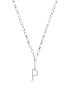 Braided Initial Pendant Necklace