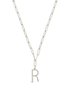 Braided Initial Pendant Necklace