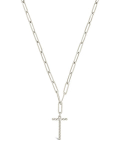 Braided Initial Pendant Necklace