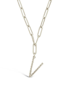Braided Initial Pendant Necklace