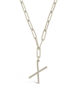 Braided Initial Pendant Necklace
