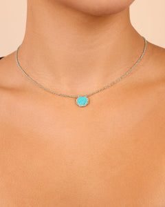 Rose Petal Pendant Necklace