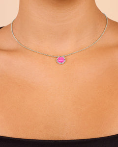 Rose Petal Pendant Necklace