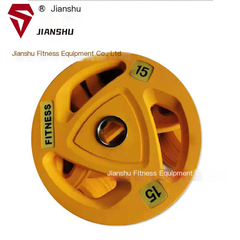 JS-DB0015 Color Rubber-Coated Weight Plates for Barbells