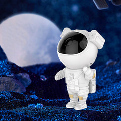 Astronaut Starry Sky Arctic Atmosphere Light Projection