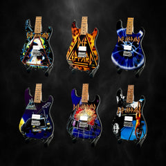 The Complete Def Leppard Miniature Guitar Set – All 6 Official Designs