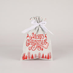 Simple Drawstring Christmas Gift Bag Set