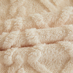 Jacquard Coral Flannel Blanket