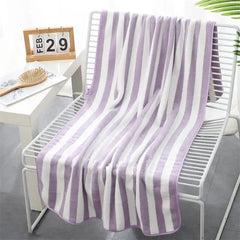 Cotton Stripe Face Bath Towel for Adults and Kids