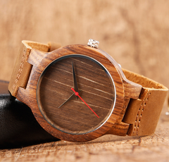 Men's Bamboo Wood Quartz Watch