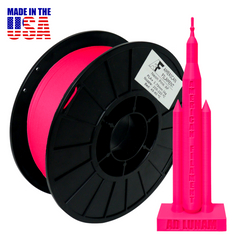Neon Pink AF PLA+ 3D Printer Filament, 1.75 mm Diameter Made in the USA!