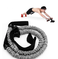 Ab Roller with Resistance Bands and Latex Tubes