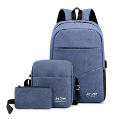 Men's Business Backpack Set with Casual Outdoor Bag