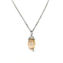 Silver Birthstone necklace