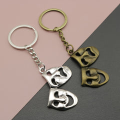 Minimalist Mask Pendant Keychain by Xiyin Temu