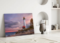 Lighthouse Glass Wall Art