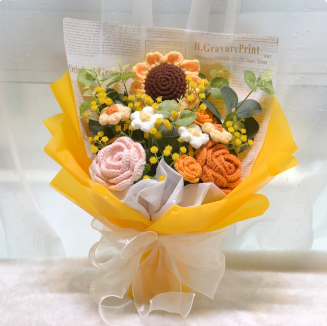 Woven Sunflower Gift Bouquet