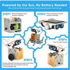 12-in-1 Solar Powered DIY Toy Car