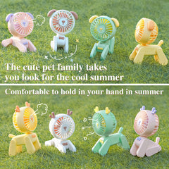 Cute Portable USB Rechargeable Handheld Fan (3 Speed)