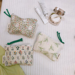 Green Line Women's Cosmetic Bag and Coin Purse Holder