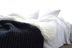 Nordic Thick Wool Hand-Woven Blanket