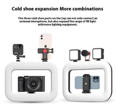 Rechargeable Mobile Phone Fill-in Light with Adjustable Stand f