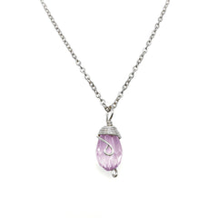 Silver Birthstone necklace