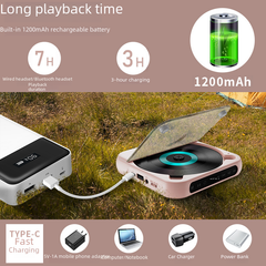 Portable Bluetooth CD Player for Music Albums