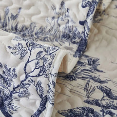 Universal Plant Print Sofa Cover Fabric Piece