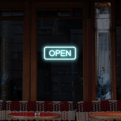 Open LED Neon Sign Rectangle Shape