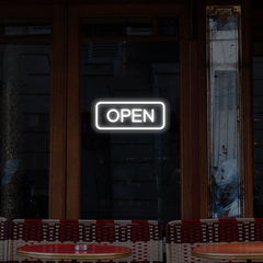 Open LED Neon Sign Rectangle Shape