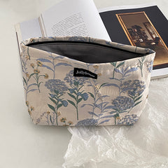Cotton Floral Makeup Bag Organizer for Women and Babies