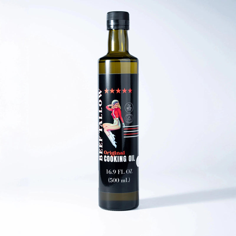 Premium Grass-Fed Beef Tallow Cooking Oil - Restaurant-Proven | Choose Your Flavor