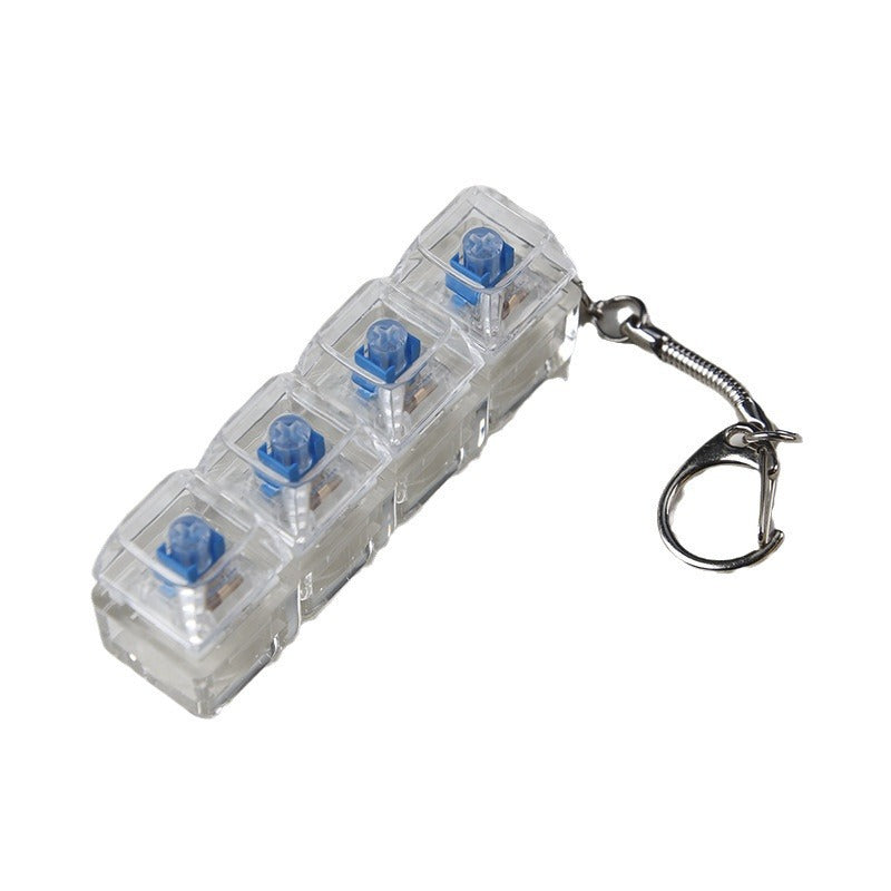 Transparent Decompression Shaft Tester Light-Up Keychain