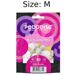 STALEKS PRO M PODODISC DISPOSABLE FILES SOFT BASE FOR PEDICURE DISC 20MM (50 PCS) PDFS-20- STALEKS™