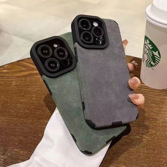 Korean Suede Shockproof iPhone Case