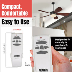 Anderic FAN-HD (UC7078T) Ceiling Fan Remote Control for Hampton Bay - RR7079T