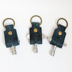 Drum Key Leather Case (Indigo)