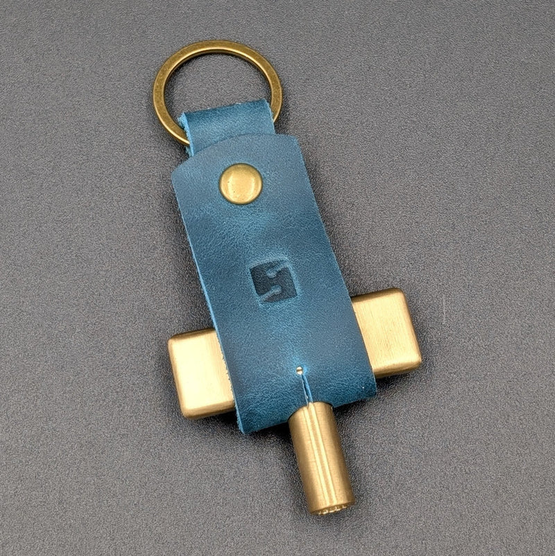 Drum Key Leather Case (Indigo)