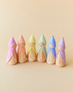 Pastel Green Wooden Gnome