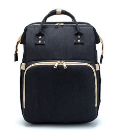 Foldable bed diaper bag