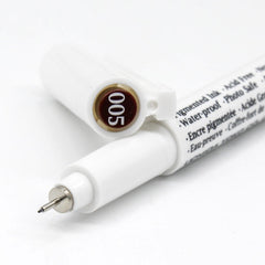 MARVY Waterproof Brown Fine Liner Art Drawing Pen