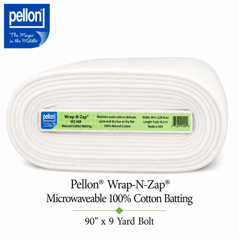Pellon® Wrap-N-Zap® Microwaveable 100% Cotton Batting – 90