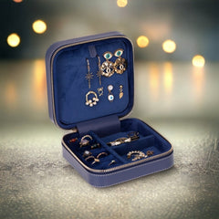 Amanda Leather Jewelry Box, Medium