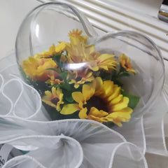 Acrylic Heart-Shaped Bubble Ball with Handle Gift Box