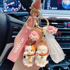 Cute Cartoon Cat Key Rings Pendant Keychain for All