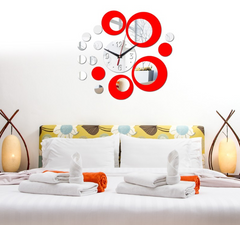 Creative European Wall Clock - DIY 3D Acrylic Design