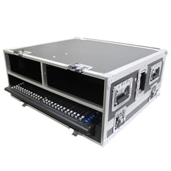 ProX XS-AHSQ6DHW - ATA Digital Audio Mixer Flight Case for Allen & Heath SQ6 Console with Doghouse compartment and Caster wheels