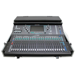 ProX XS-AHSQ6DHW - ATA Digital Audio Mixer Flight Case for Allen & Heath SQ6 Console with Doghouse compartment and Caster wheels
