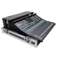 ProX XS-AHSQ6DHW - ATA Digital Audio Mixer Flight Case for Allen & Heath SQ6 Console with Doghouse compartment and Caster wheels
